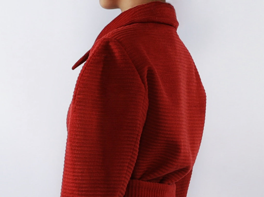 Maple Red Modern Stylish Coat